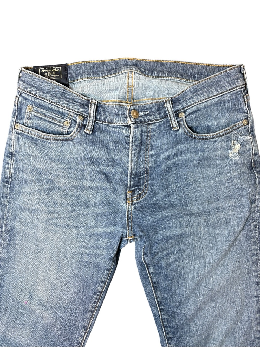 Abercrombie Kennan Straight Light Wash Jeans 32x30